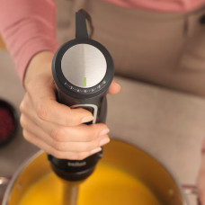 Блендер Braun заглибний MultiQuick 5 Pro, 1000Вт, чаша-600мл, вінчик для взбивання, чорний