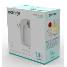 Міксер Gorenje ручний 345Вт, насадки-4, турборежим, білий