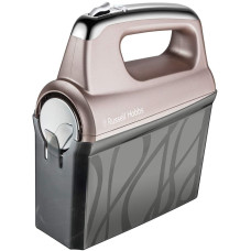 Міксер Russell Hobbs ручний Smoky Quartz, 350Вт, насадки-4, турборежим, сріблястий