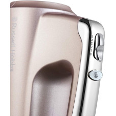 Міксер Russell Hobbs ручний Smoky Quartz, 350Вт, насадки-4, турборежим, сріблястий