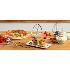 Міксер Tefal планетарний Bake Essential 800Вт, насадки-3, чаша-нерж., метал, 4.8л, білий