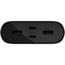 Акумулятор портативний літій-іонний Power Bank Belkin 26000мА·год, 32Вт, USB-A/USB-C PD PPS, чорний