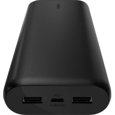 Акумулятор портативний літій-іонний Power Bank Belkin 20000мА·год, 20Вт, 2хUSB-A/USB-C, чорний
