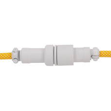 Кабель USB-A/USB-C > USB-C заряджання/синхронізації Keychron, 1.36м, Type-C, Coiled Aviator, жовтий