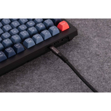 Кабель USB-A/USB-C > USB-C заряджання/синхронізації Keychron, 1м, Type-C, Double-Sleeved Geek, чорний