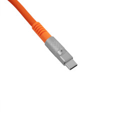 Кабель USB-A/USB-C > USB-C заряджання/синхронізації Keychron, 1м, Type-C, Double-Sleeved Geek, оранжевий
