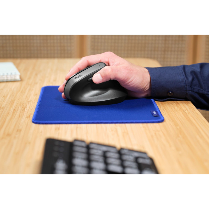 Миша Trust Bayo + Ergonomic, BT/WL/USB-A, чорний