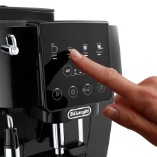 Кавомашина Delonghi Magnifica Start, 1.8л, зерно+мелена, ручний капучинатор, дисплей, авторецептів -4, підігрів чашок, чорний