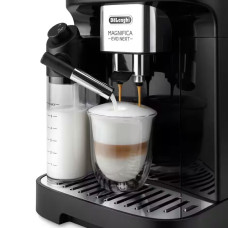 Кавомашина Delonghi Magnifica Evo Next, 1.8л, зерно+мелена, автомат.капуч, дисплей, авторецептів -10, підігрів чашок, подача гар. води, чорний