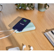 Акумулятор портативний літій-іонний power bank Trust Redoh, 20000мА·год, USB-A/2хUSB-C, 18W, QC 3.0, PD, зелений