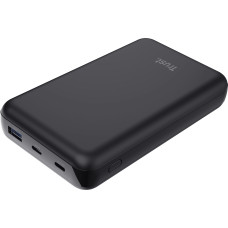 Акумулятор портативний літій-іонний power bank Trust Laro, 20000 мА·год, USB-A/2хUSB-C, 100w, чорний