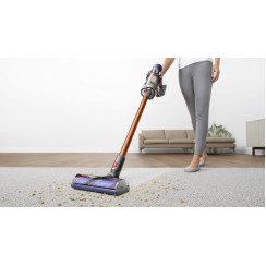 Пилосос Dyson безпровідний V10 Absolute 525Вт, конт пил -0.76л, автон. робота до 60хв, турборежим, сіро-мідний