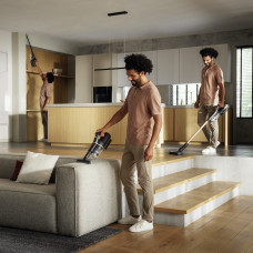 Пилосос Miele безпровідний SQLL0 31 Duoflex HX1, 210Вт, сухе прибирання, конт пил -0,3л, автон. робота до 12/55хв, Hygiene Lifetime, Vortex,щітка Multi Floor, біло-синій