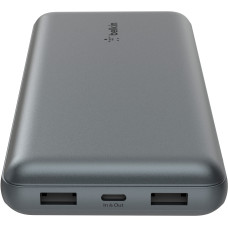 Акумулятор портативний літій-іонний Power Bank Belkin 10000мА·год, 15Вт, 2хUSB-A/USB-C, cірий