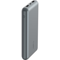 Акумулятор портативний літій-іонний Power Bank Belkin 10000мА·год, 15Вт, 2хUSB-A/USB-C, cірий