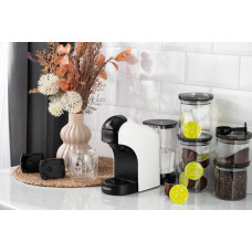 Кавоварка Ardesto капсульна, 0.8л,  капсули Nespresso, Nescafe Dolce Gusto, мелена кава, сенсорне керування, білий