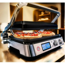 Гриль Braun  прижимний MultiGrill 9 CG 2000Вт, темп. режимів-3, з`ємні пластини, метал