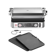 Гриль Braun  прижимний MultiGrill 9 CG 2000Вт, темп. режимів-3, з`ємні пластини, терощуп, метал