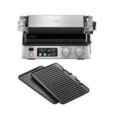 Гриль Braun  прижимний MultiGrill 7 CG 2000Вт, темп. режимів-3, з`ємні пластини, метал