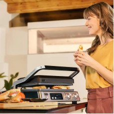 Гриль Braun  прижимний MultiGrill 7 CG 2000Вт, темп. режимів-3, з`ємні пластини, метал