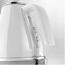 Електрочайник DeLonghi Icona Capitals , 1.7л, нержавіюча сталь, білий