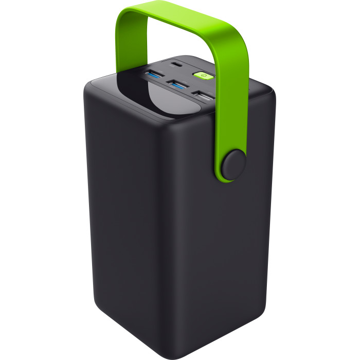 Акумулятор портативний літій-іонний power bank Trust Redoh XXL, 50000мА·год, 3хUSB-A/USB-C, 20W, чорний