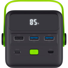 Акумулятор портативний літій-іонний power bank Trust Redoh XXL, 50000мА·год, 3хUSB-A/USB-C, 20W, чорний