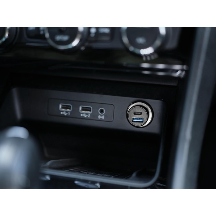 Зарядний пристрій автомобільний Trust 38Вт USB-A/USB-C PD, QC, чорний