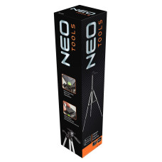 Штатив Neo Tools, 1.5м, 1/4", алюмінієвий, швидкознімне з'єднання, капсула для вирівнювання