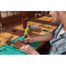 Шліфмашина шліфувально-гравірувальна акумуляторна Ryobi USB Lithium RRT4-120GA15 4В 1х2А·год 15 аксесуарів 0.23кг