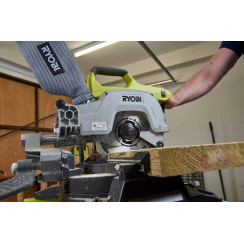 Пила торцювальна акумуляторна Ryobi ONE+ R18MS216-0 18В диск 216мм лазер 14.4кг без АКБ та ЗП