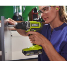 Шурупокрут-дриль акумуляторний Ryobi ONE+ RDD18-2C415S 18В 1х4А·год 1х1.5А·год ЗП 52Нм 450·1750об·хв 1.3кг сумка