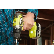Шурупокрут-дриль акумуляторний Ryobi ONE+ RDD18-2C415S 18В 1х4А·год 1х1.5А·год ЗП 52Нм 450·1750об·хв 1.3кг сумка