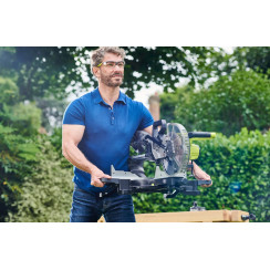 Пила торцювальна акумуляторна Ryobi ONE+ НР RMS18254X-0 18В з протяжкою диск 254мм 14кг без АКБ та ЗП