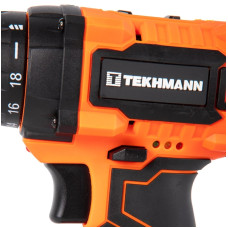 Шурупокрут-дриль акумуляторний Tekhmann TCD-18 LIW 18В 2х2А·год 28Нм 0-350·1300об·хв 1.3кг кейс