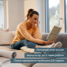 Масажна подушка Beurer для плечей, шиї, спини, ніг, літій- іонний акум., вага - 1,85кг, змінний чохол, бежевий