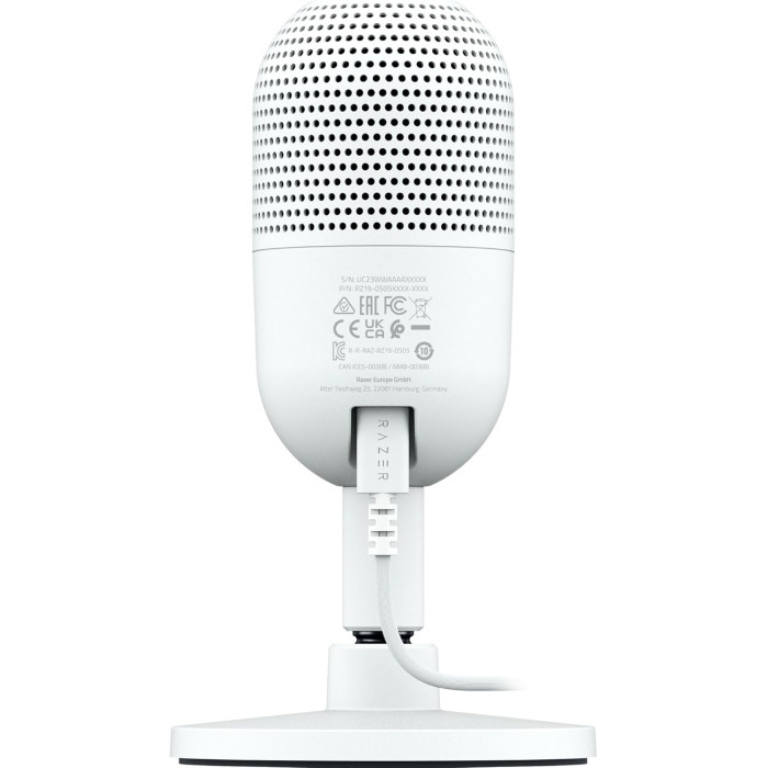 Мікрофон геймінговий Razer Seiren V3 Mini, Omni, USB-A, 1.2м, білий