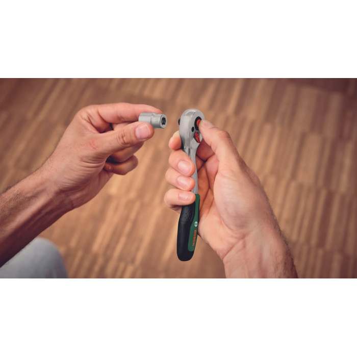Ключ-тріскачка Bosch, 1/4", 72 зубців