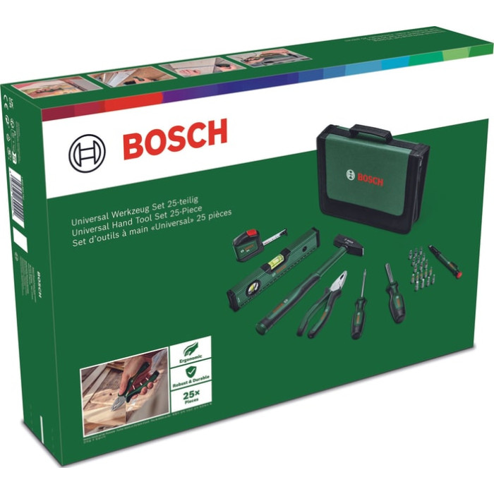 Набір інструментів Bosch, 25шт, універсальних