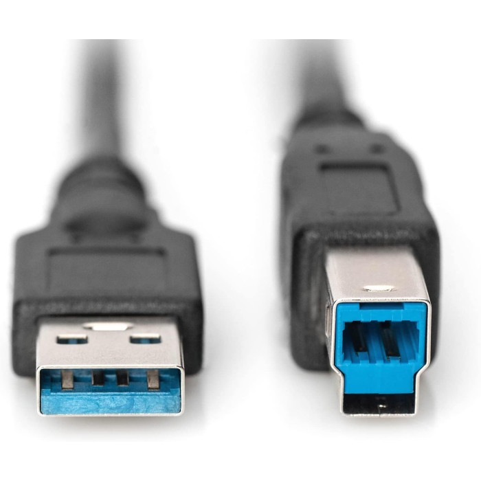 Кабель DIGITUS USB 3.0 (AM/BM) 1.8м, чорний