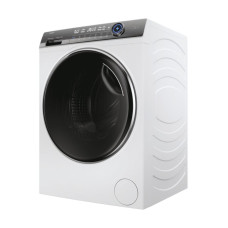 Пральна машина Haier фронтальна, 12кг, 1400, A+++, 60см, дисплей, пара, інвертор, люк чорний, прямий привід, білий