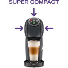 Кавоварка Krups капсульна Dolce Gusto Genio S Plus 0.8л, капсули, сенcорне керування, темно-сірий