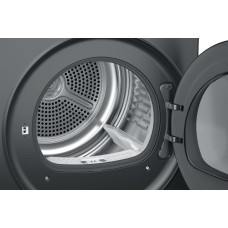 Сушильна машина Haier тепловий насос, 9кг, A+++, 59,5см, дисплей, пара, cріблястий