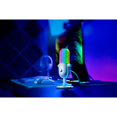 Мікрофон геймінговий Razer Seiren V3 Chroma, Uni, RGB, USB-A, 2м, білий