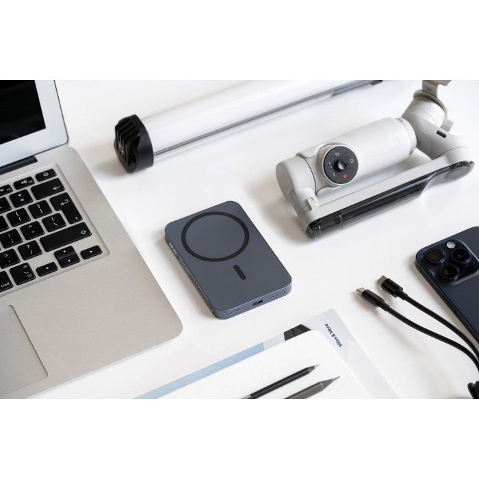 Акумулятор портативний літій-іонний Power Bank 2E Wireless QI 5000мА·год, 20Вт, PD, синій
