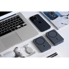 Акумулятор портативний літій-іонний Power Bank 2E Wireless QI 5000мА·год, 20Вт, PD, синій