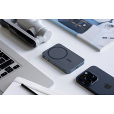 Акумулятор портативний літій-іонний Power Bank 2E Wireless QI 5000мА·год, 20Вт, PD, синій