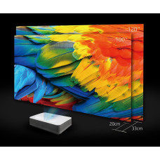 Проєктор ультракороткофокусний HP BP5000 UHD, 2000 lm, LASER, 0.23, WiFi, Smart Aptoide