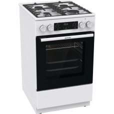 Плита Gorenje комбінована, 70л, 50x60см, дисплей, чавун, білий
