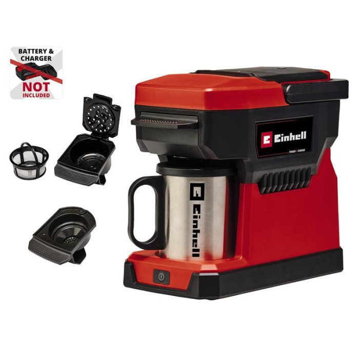 Кавомашина акумуляторна Einhell TE-CF 18 Li - Solo PXC 18В 240мл 80°С 1.2кг без АКБ та ЗП